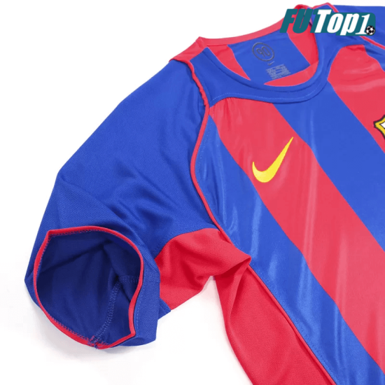 Camiseta Barcelona 2004/05 Local Retro Azul/Rojo