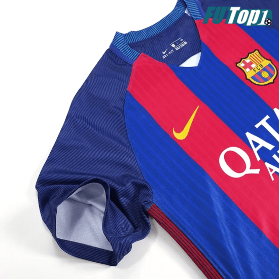 Camiseta Barcelona 2016/17 Local Retro Azul/Rojo