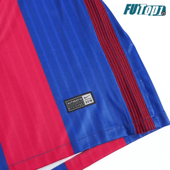 Camiseta Barcelona 2016/17 Local Retro Azul/Rojo