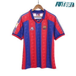 Camiseta Barcelona 96/97 Local Retro Azul/Rojo