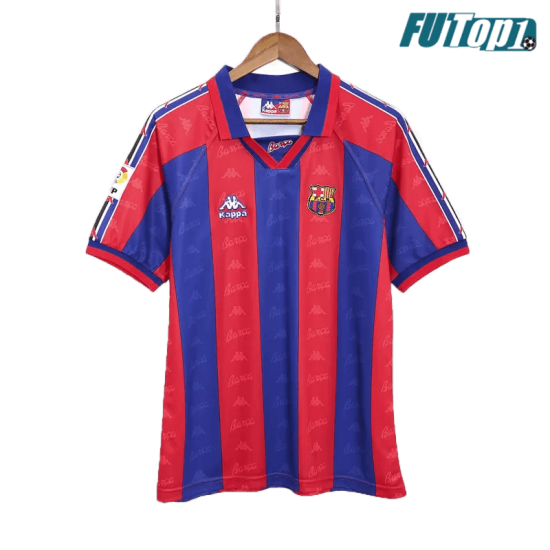 Camiseta Barcelona 96/97 Local Retro Azul/Rojo