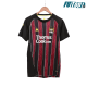 Camiseta Manchester City 2008/09 Visitante Retro Negro/Rojo