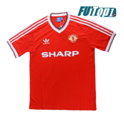 Camiseta Manchester United 1982/84 Local Retro Rojo