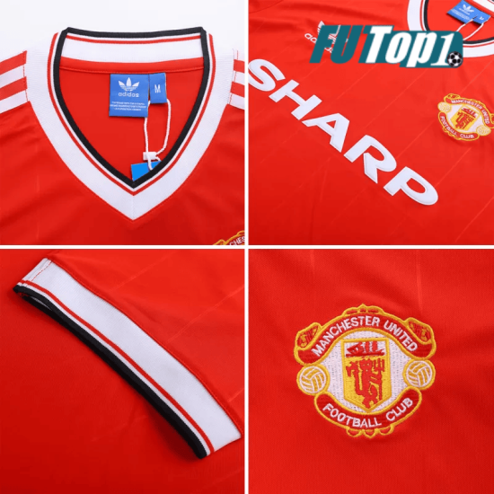 Camiseta Manchester United 1982/84 Local Retro Rojo