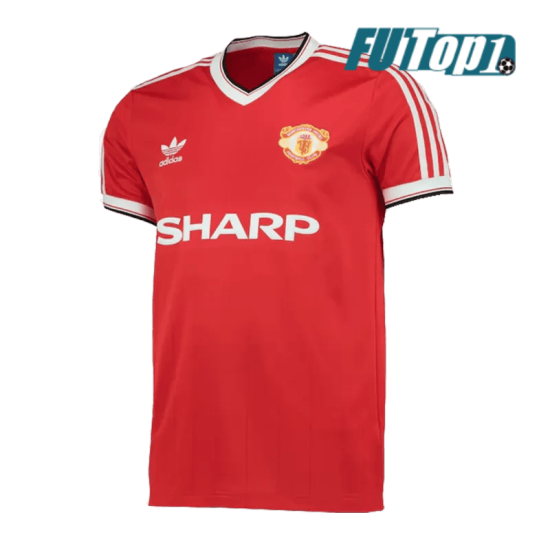 Camiseta Manchester United 1982/84 Local Retro Rojo