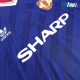 Camiseta Manchester United 1986 Visitante Retro Azul