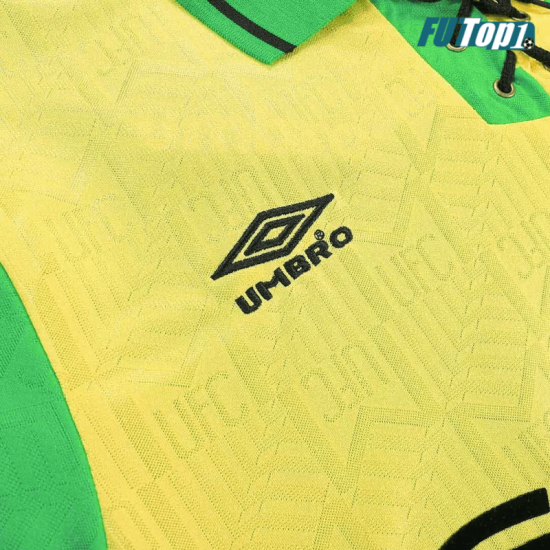 Camiseta Manchester United 1992/94 Visitante Retro Verde/Amarillo