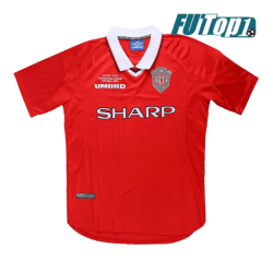 Camiseta Manchester United 1999/00 Local Retro Rojo