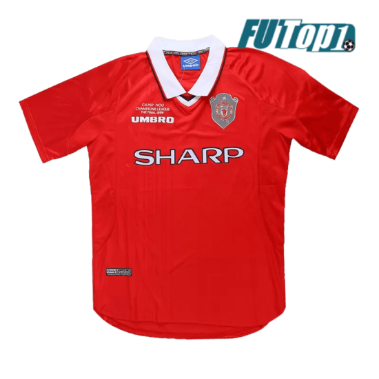 Camiseta Manchester United 1999/00 Local Retro Rojo