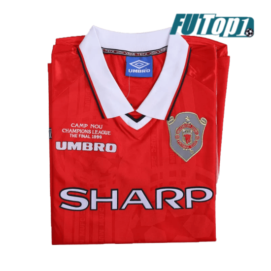 Camiseta Manchester United 1999/00 Local Retro Rojo