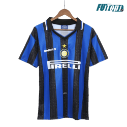 Camiseta Inter de Milán 1997/98 Local Retro Azul/Negro