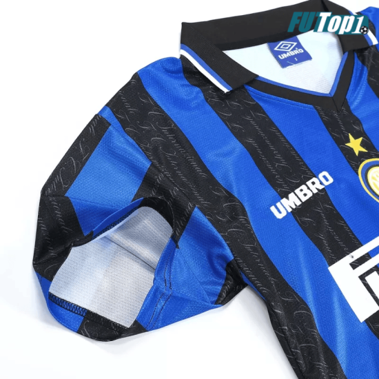 Camiseta Inter de Milán 1997/98 Local Retro Azul/Negro