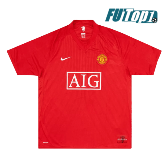 Camiseta Manchester United 2007/08 Local Retro Rojo