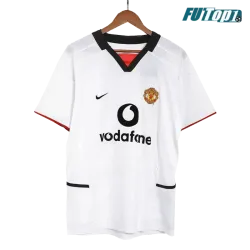 Camiseta Barata Manchester United Segunda Equipación 2002/03 Retro