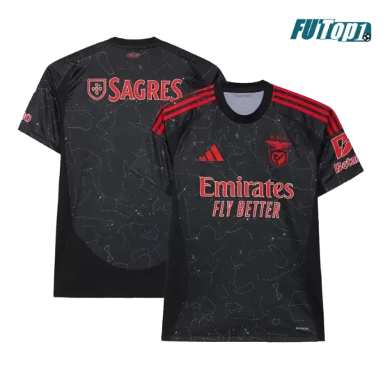 Camiseta Replica Benfica Segunda Equipacion 2024/2025 (Camiseta + Pantalon Corto)